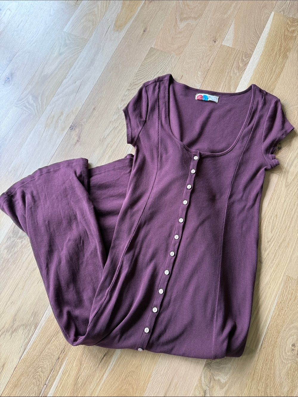 Free People FP Beach Magnolia Midi Ribbed Dress - Picture 3 of 8